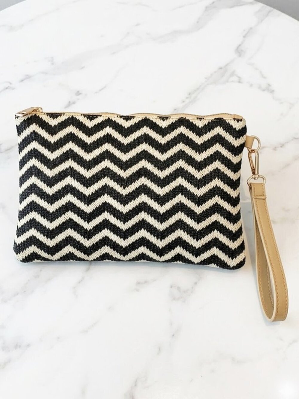 Ladies Zig Zag Clutch Bag